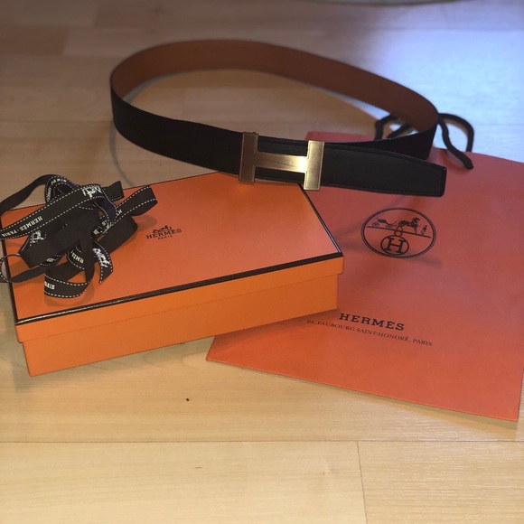 Hermes Other - HERMES H Belt Buckle & Reversible Leather Strap